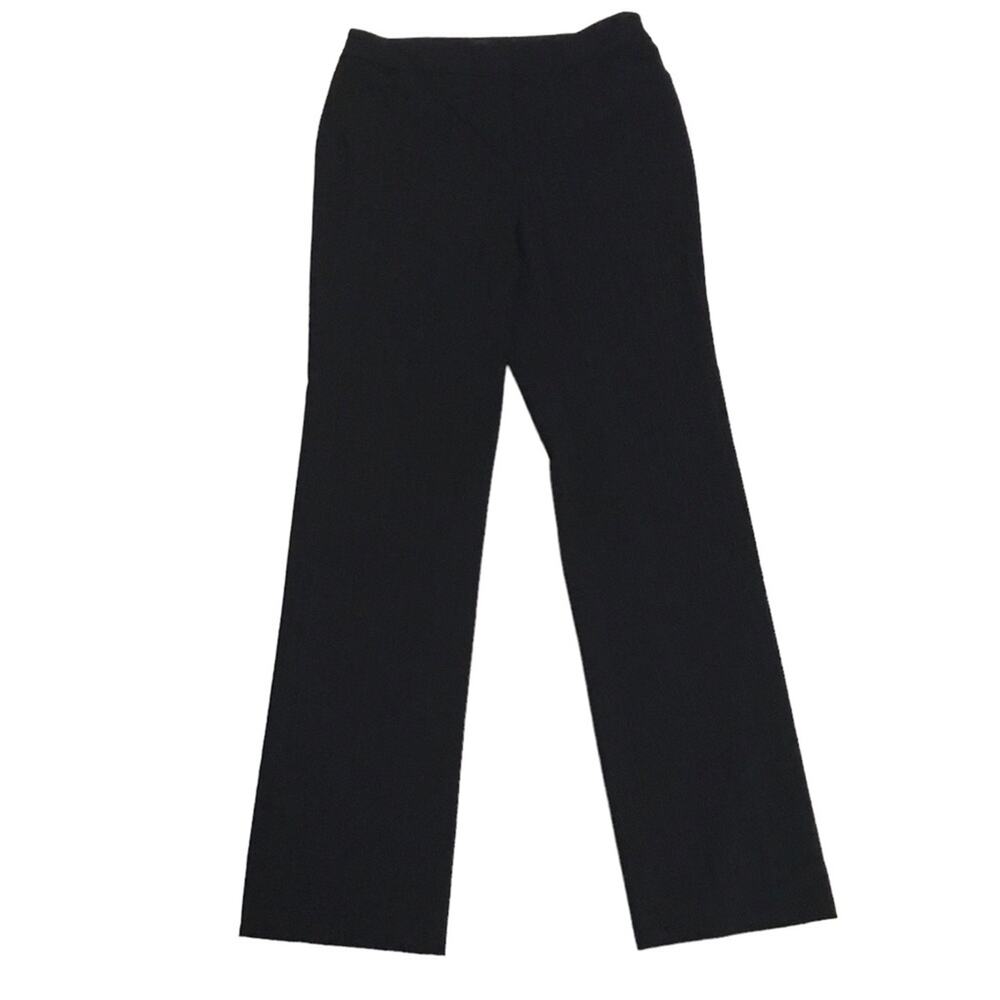 Saks Fifth Avenue S5A Beth Fit Pinstripe Black Pants Size 2